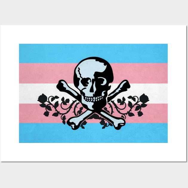 Trans Pride Pirate Flag Wall Art by BeSmartFightDirty